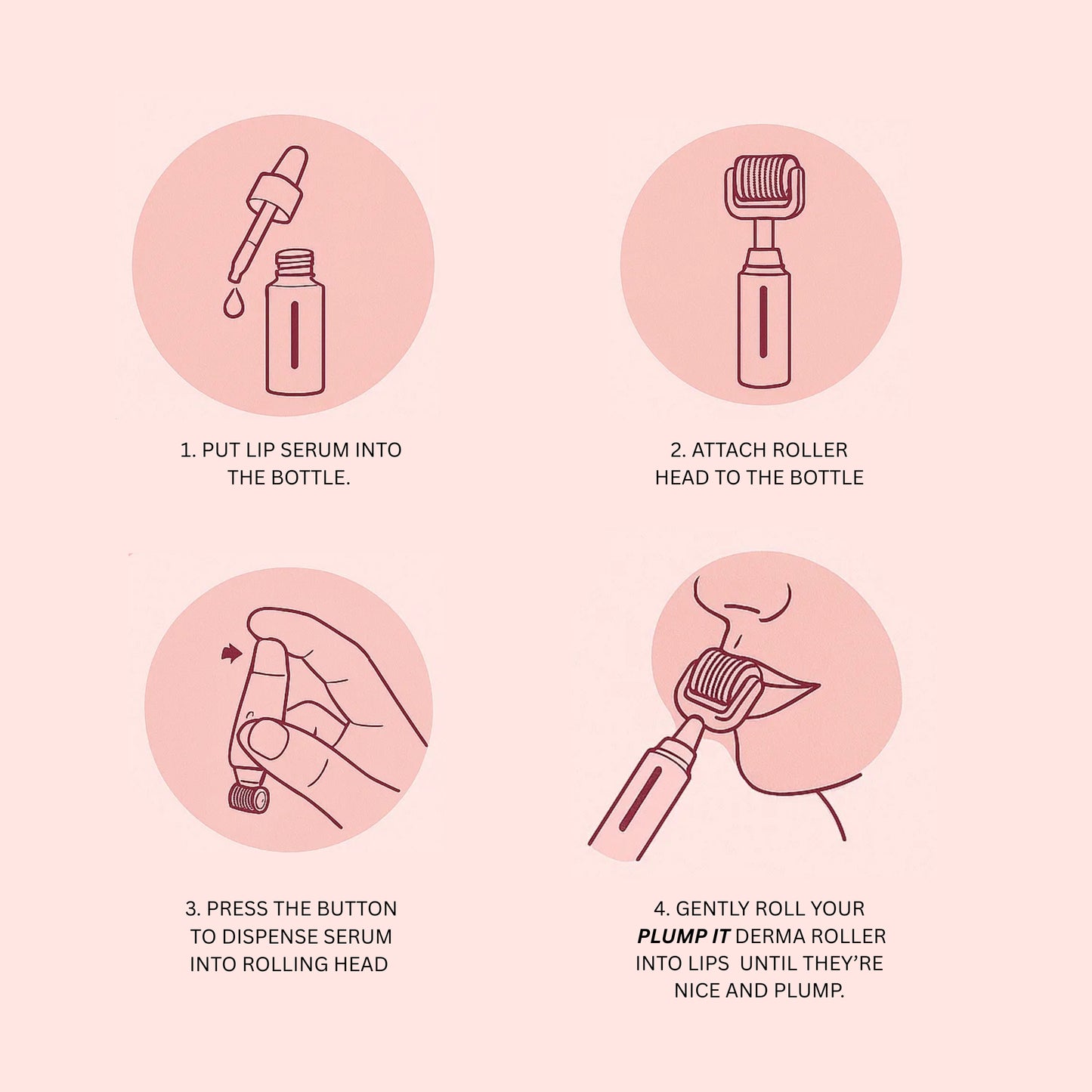 PLUMP IT - DERMA ROLLER WITH SERUM